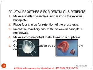 Shellac Basplate Role of Saliva.pptx