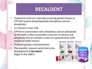 Role of saliva, ph, diet in caries.. | PPTX