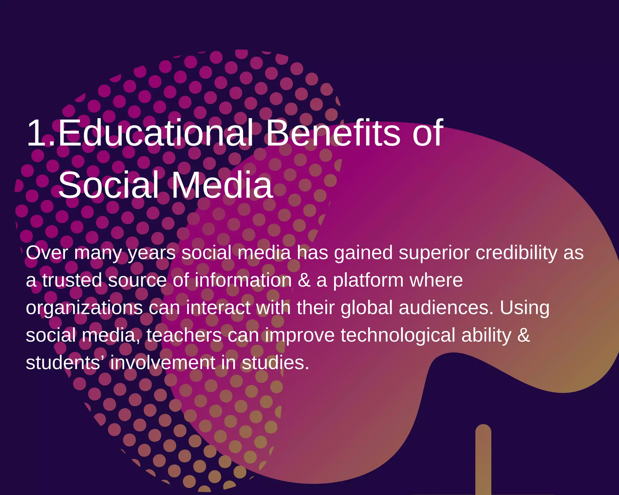Role of social media in education | PDF