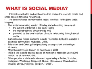 Role of social media in education | PPTX