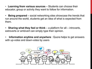 Role of social media in education | PPTX