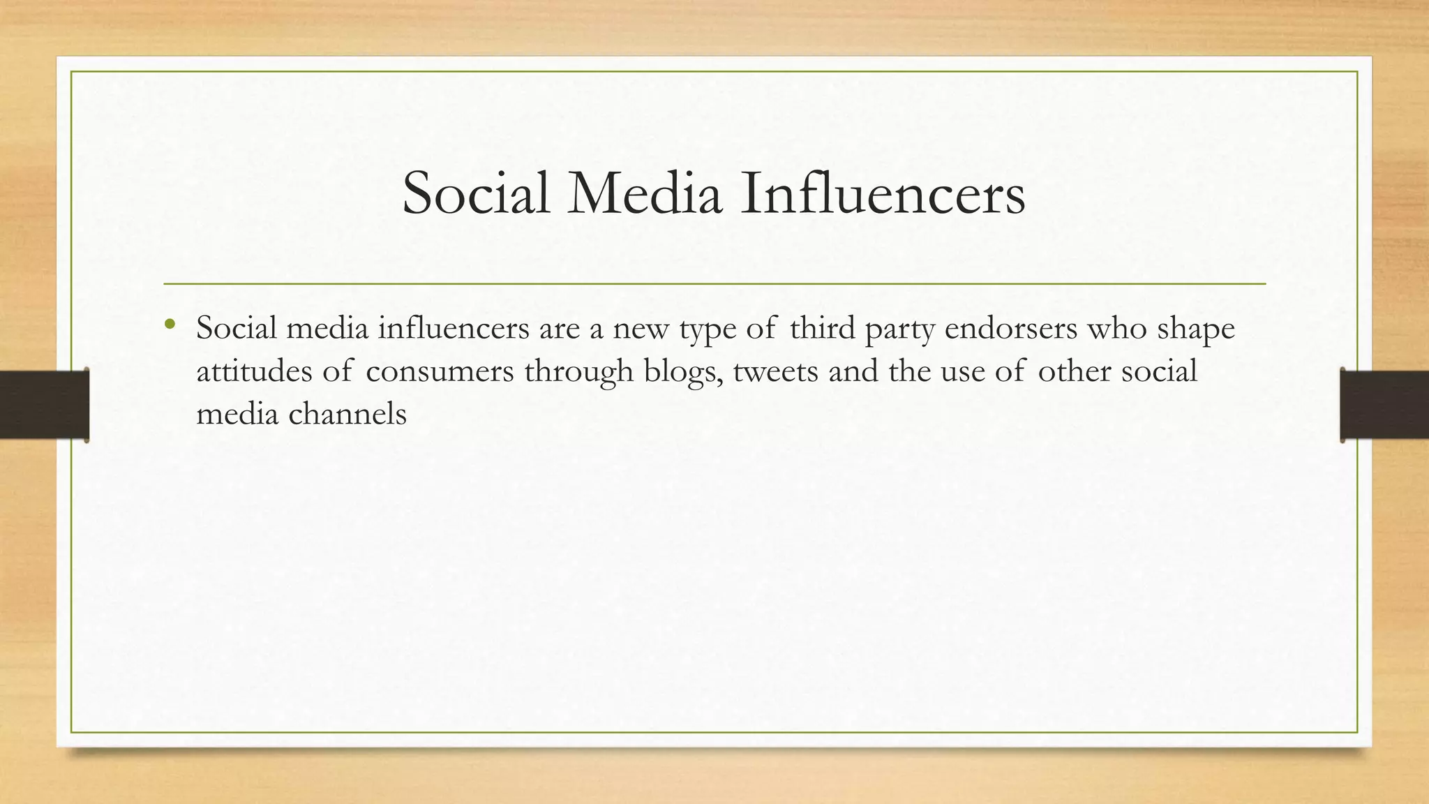 Role of Social Media Influencers in Consumer Decision.pptx