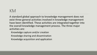 Role of social media in knowledge management | PPTX