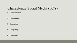 Role of social media in knowledge management | PPTX