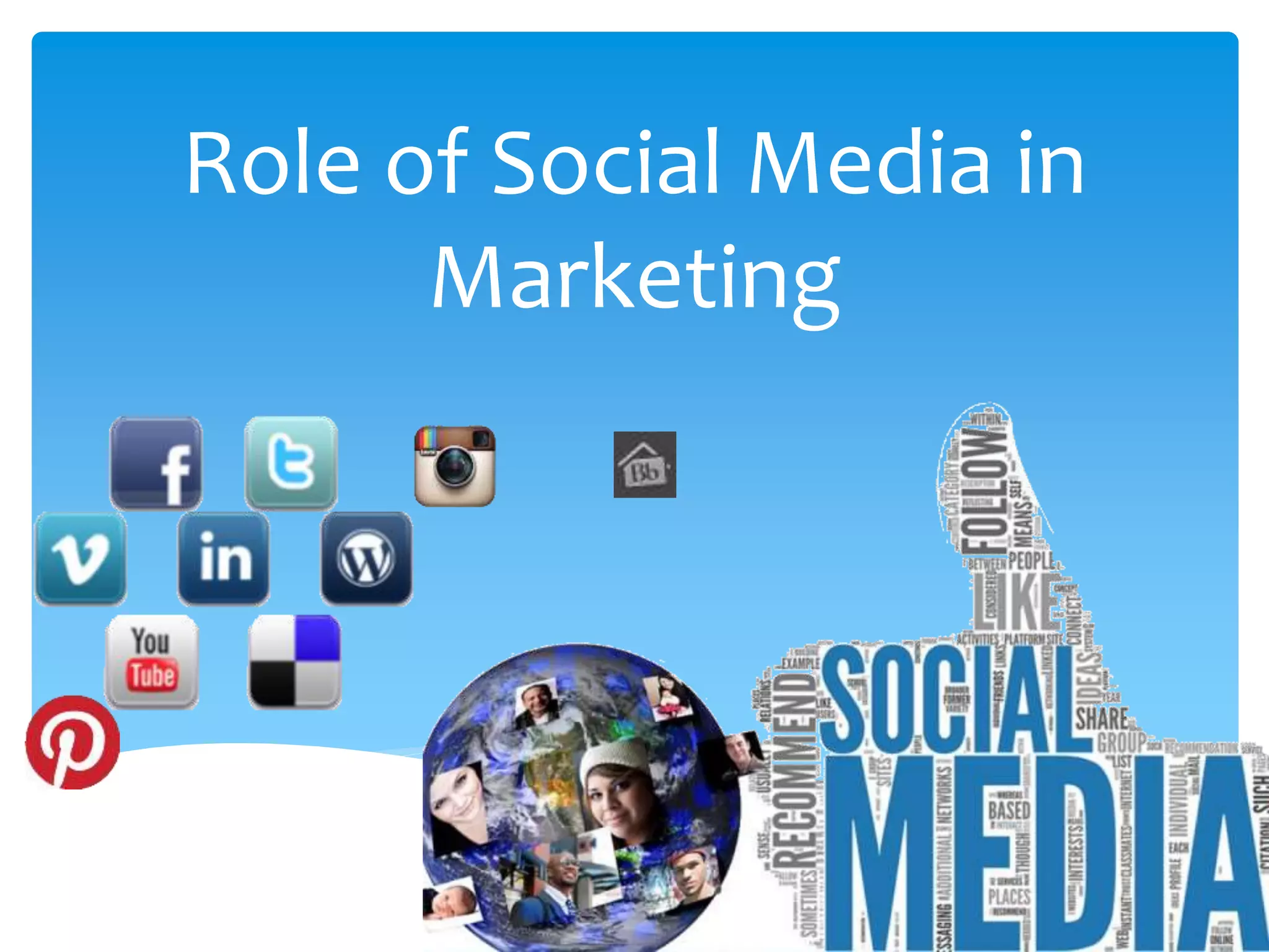 Role of social media in marketing | PPT