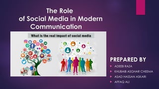 ROLE OF SOCIAL MEDIA IN MODERN COMMUNICATION.pptx