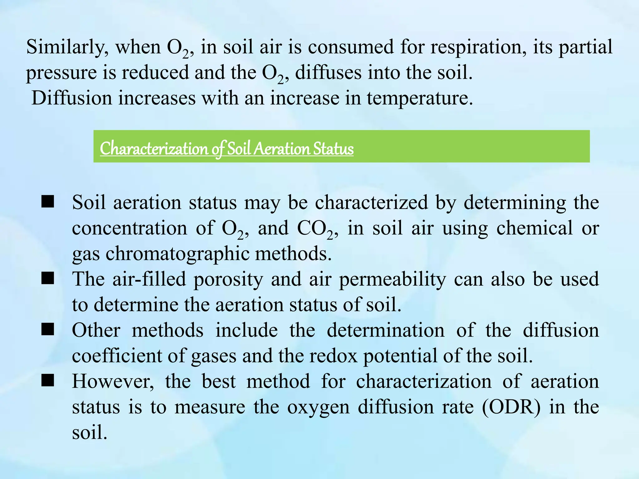 Role of soil aeration for crop growth and its development.ppt