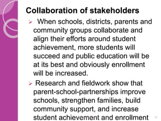 Role Of Stakeholders In Getting All Children Enrolled