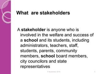 Role Of Stakeholders In Getting All Children Enrolled