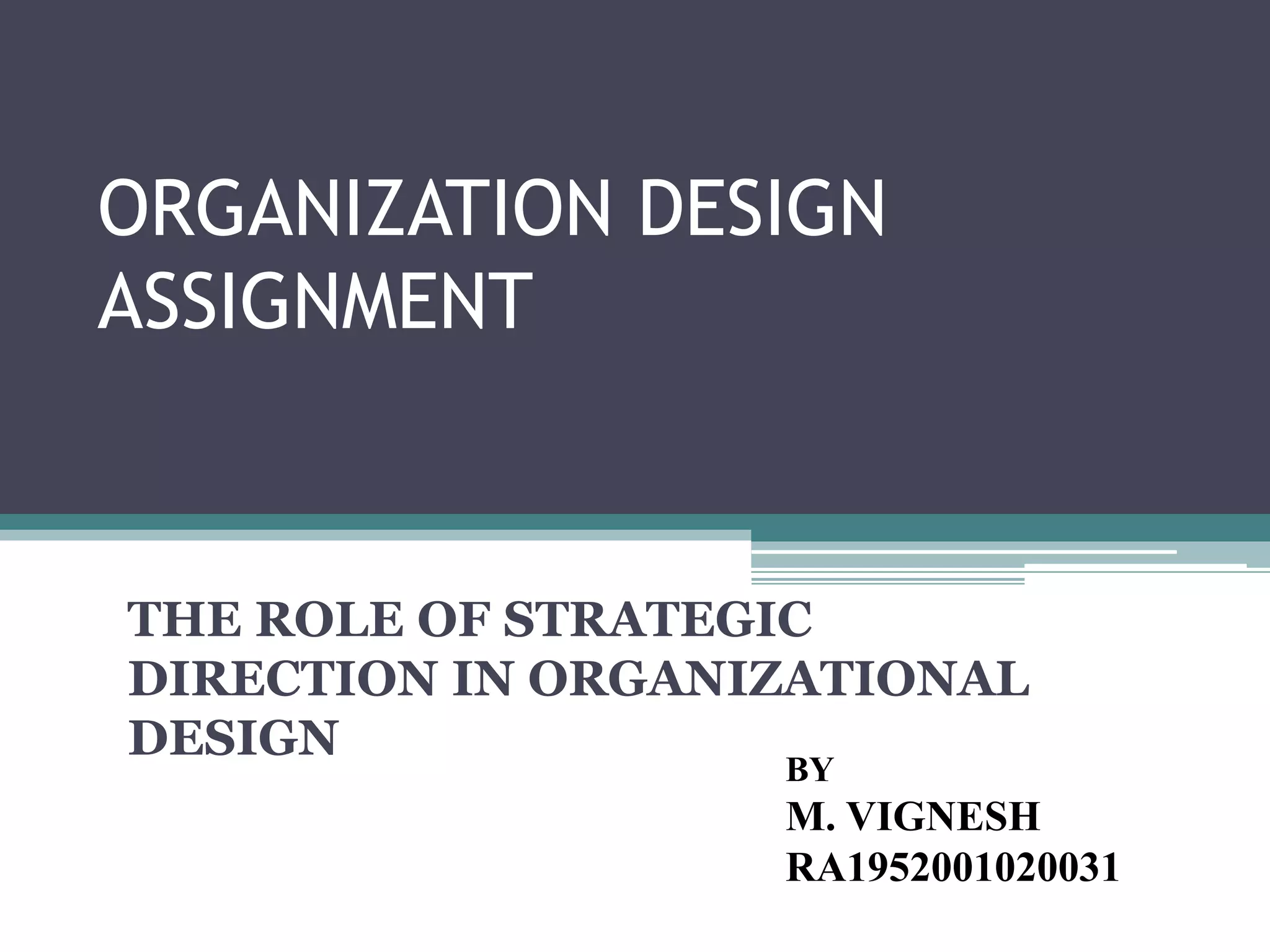 Role of strategic direction | PPTX