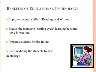 The Role of technology in education by Shweta Rai | PPTX