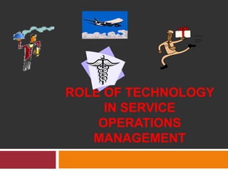 ROLE OF TECHNOLOGY
IN SERVICE
OPERATIONS
MANAGEMENT

 