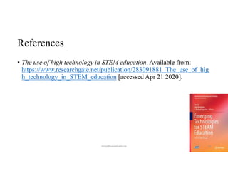 Role of Technology in STEAM Education | PDF