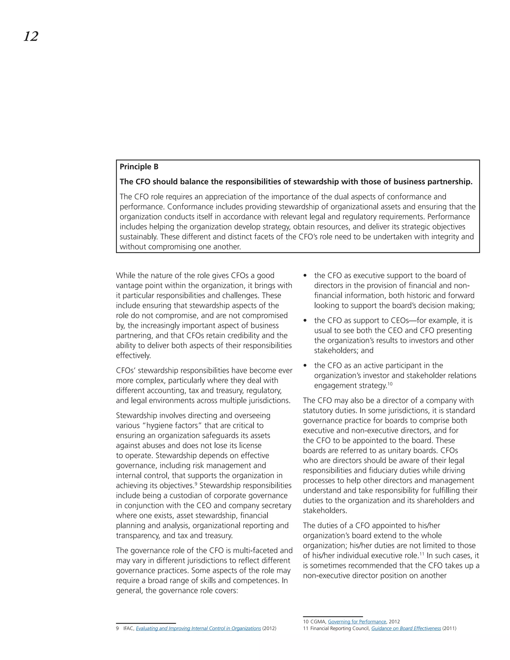 Role of the cfo | PDF