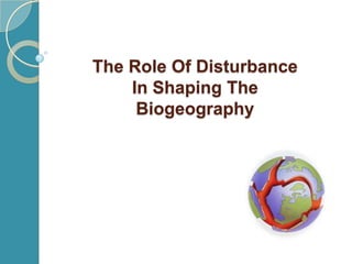 The Role Of Disturbance
In Shaping The
Biogeography

 