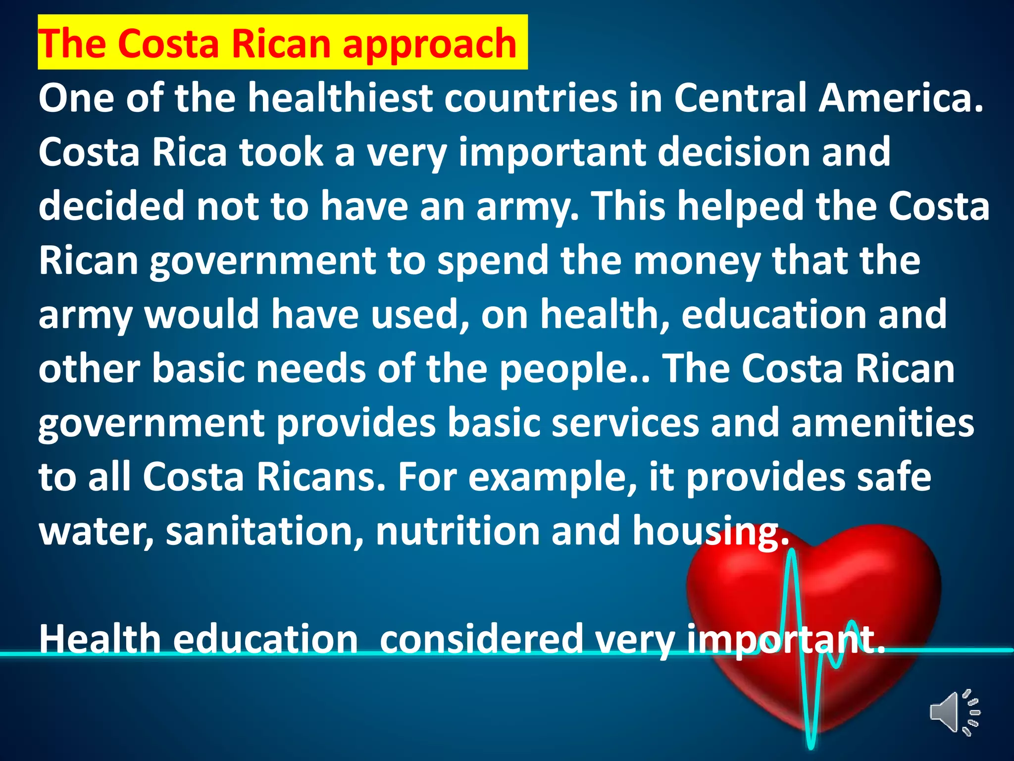 Role of the govt. in health class 7th civics | PPTX