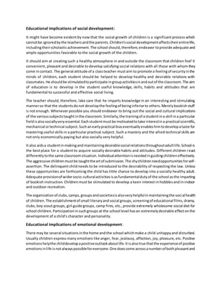 Role of the teacher in facllitating growth and development | DOCX