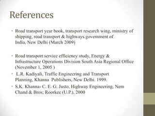 Role of transportation in Development | PPTX