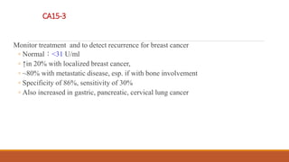 Role of tumour markers in clinical practice | PPTX
