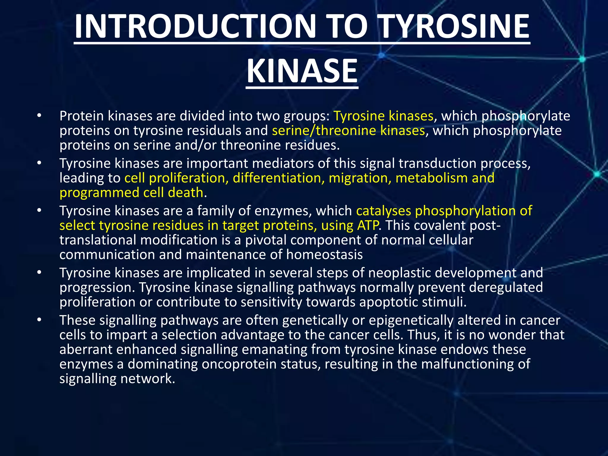 Role of Tyrosine Kinase in cancer | PPT