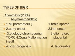 Role of ultrasound in iugr | PPTX