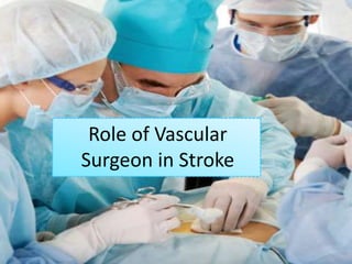 Role of Vascular
Surgeon in Stroke
 