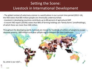 The role of veterinary science in international development