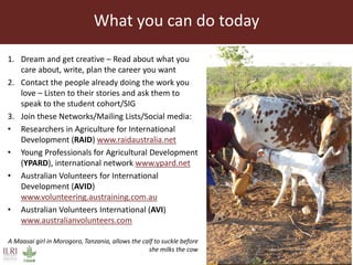 The role of veterinary science in international development