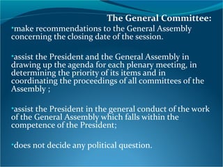 Grand Committee Example The Role of the General Committee and of the Vice Presidents of the ...