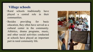 Role of village instituation in rural development | PPTX