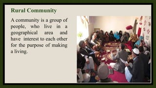 Role of village instituation in rural development | PPTX
