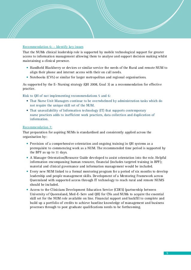 nurse manager or nurse administrator job description
