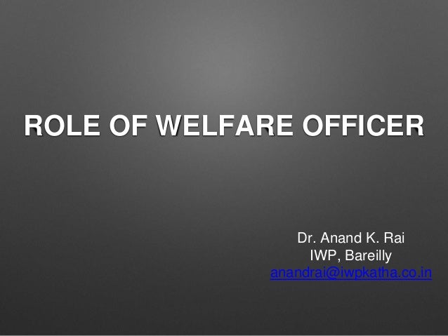Role Of Welfare Officer bim-coordinator-plannerly
