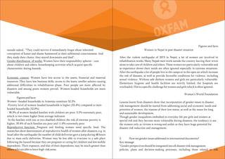Role of Women and Gender Approaches in DRR | PDF