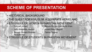 Role of Women and Student in Freedom Movement For the Seperate Homeland ...