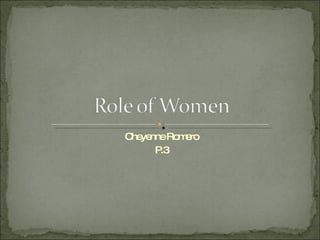 Role Of Women In Renaissance | PPT
