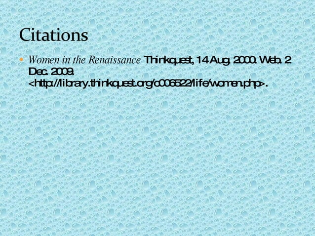 Role Of Women In Renaissance | PPT