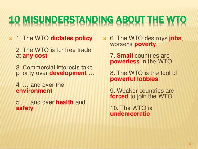 Understanding the wto principles of the trading system