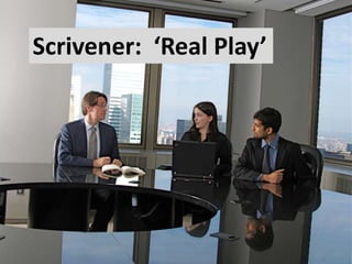‘Real play (Scrivener’)
pp222
Scrivener: ‘Real Play’
 