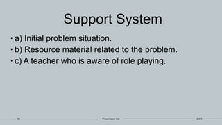 Role Playing Model - MODEL OF TEACHING PPT | PPTX