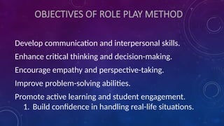 Role Play Method Teaching Methods in nursing education | PPTX