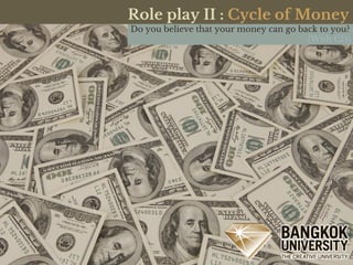 Role play II : Cycle of Money
Do you believe that your money can go back to you?
(With CD)
 
