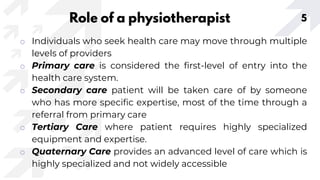 Roles and Characteristics of Physiotherapists | PPTX