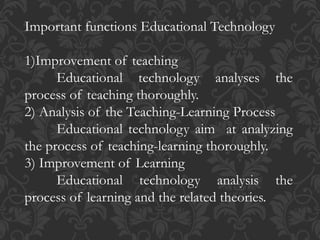 ROLES AND FUNCTIONS OF TECHNOLOGY IN THE 21ST CENTURY EDUCATION | PPTX