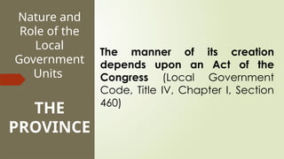 The Roles and Functions of the Local Government | PPTX