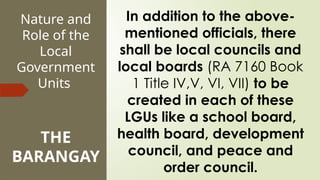The Roles and Functions of the Local Government | PPTX