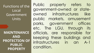 The Roles and Functions of the Local Government | PPTX