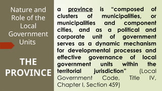 The Roles and Functions of the Local Government | PPTX