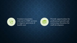 ROLES AND FUNCTIONS OF THE PUBLIC HEALTH NURSE | PPTX