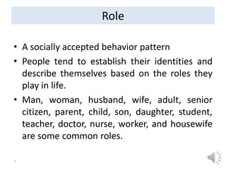 Role Example Psychology Roles ppt. | PDF